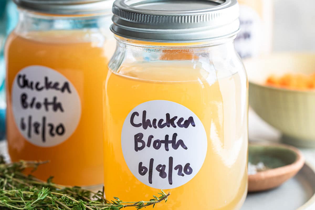 How To Make And Store Homemade Chicken Stock Or Bone Broth